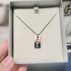 Christian Dior Vintage Name Tag logo Bracelet